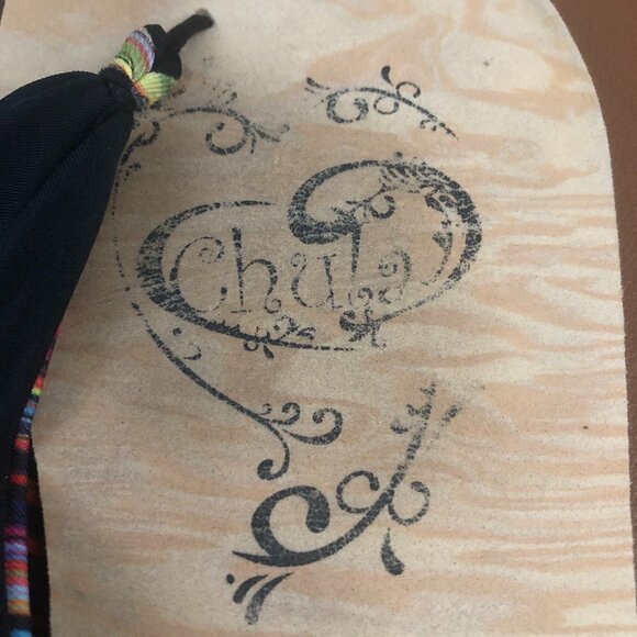 CHULA Sandals Women's Size US7 Pink Green Multicolor Mexican Striped Fabric - Picture 7 of 11